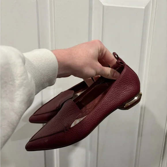 Nicholas Kirkwood Beya Burgundy Flats Women’s Size EU 36 - Picture 2 of 7